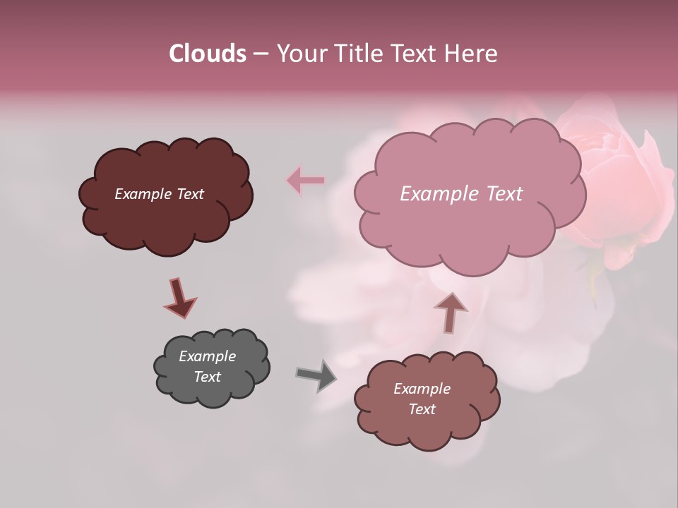 Valentine Purple Wedding PowerPoint Template