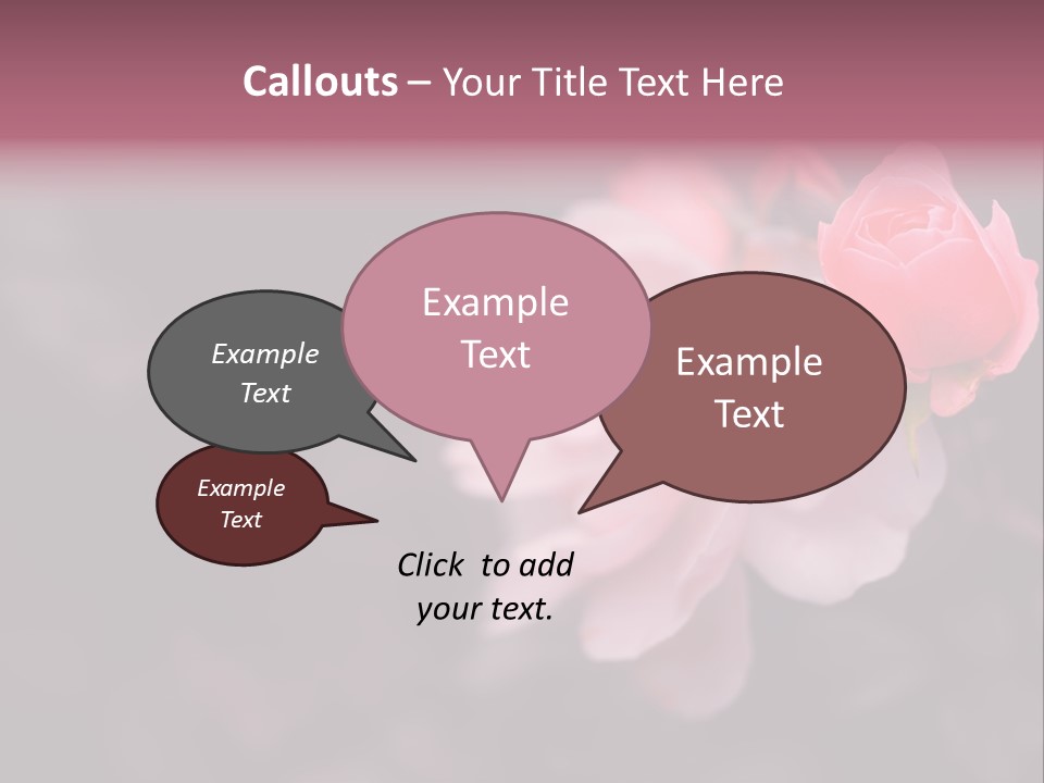 Valentine Purple Wedding PowerPoint Template