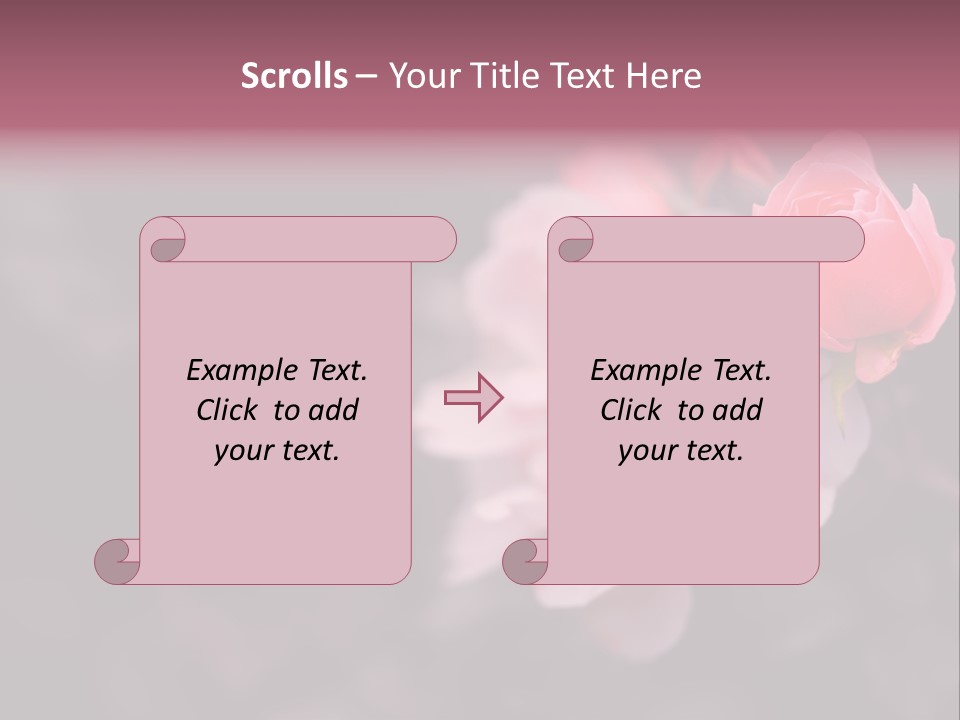 Valentine Purple Wedding PowerPoint Template