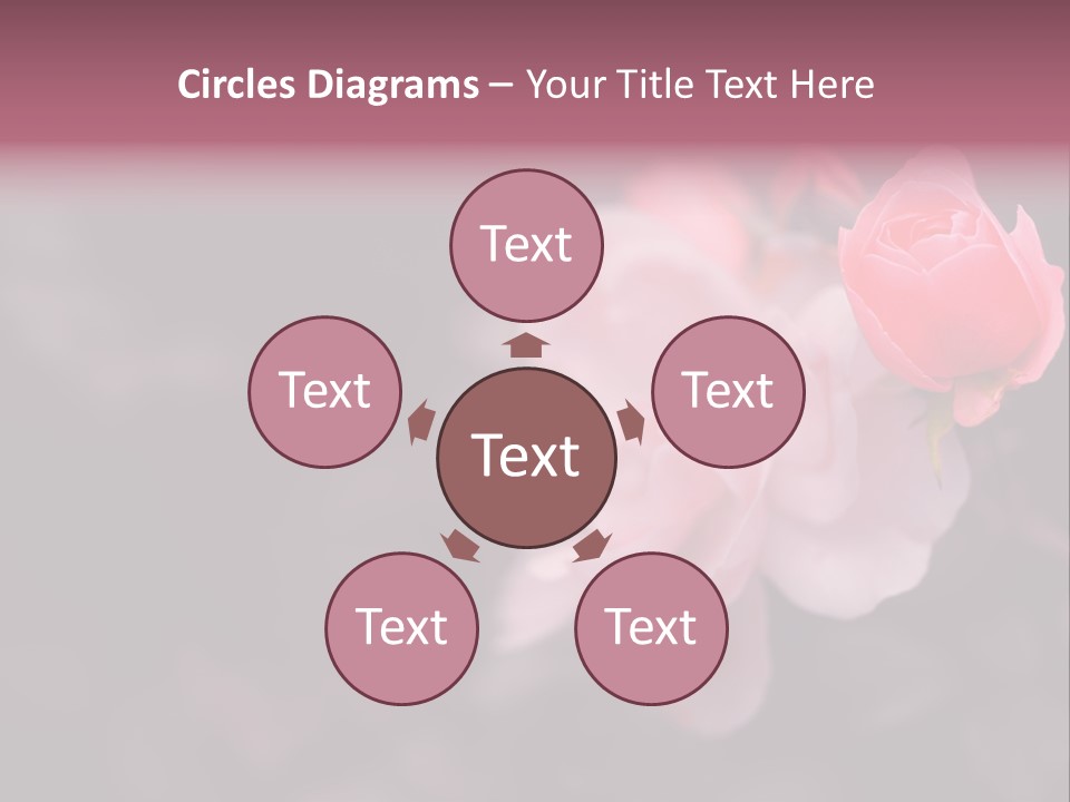 Valentine Purple Wedding PowerPoint Template