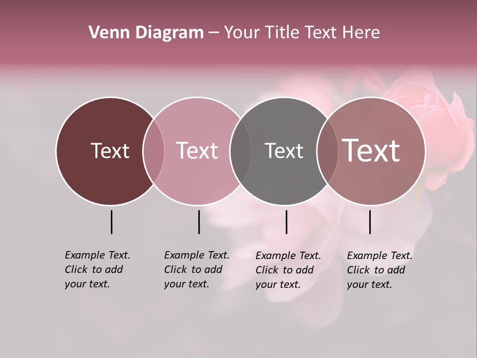 Valentine Purple Wedding PowerPoint Template