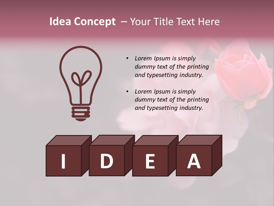 Valentine Purple Wedding PowerPoint Template