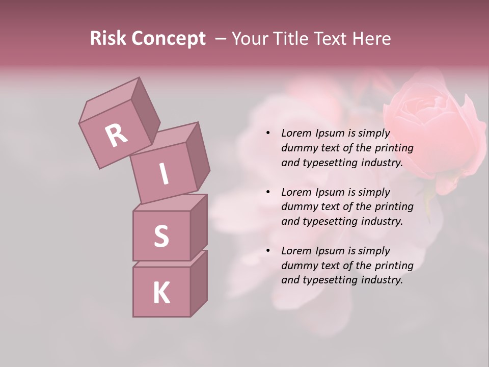 Valentine Purple Wedding PowerPoint Template