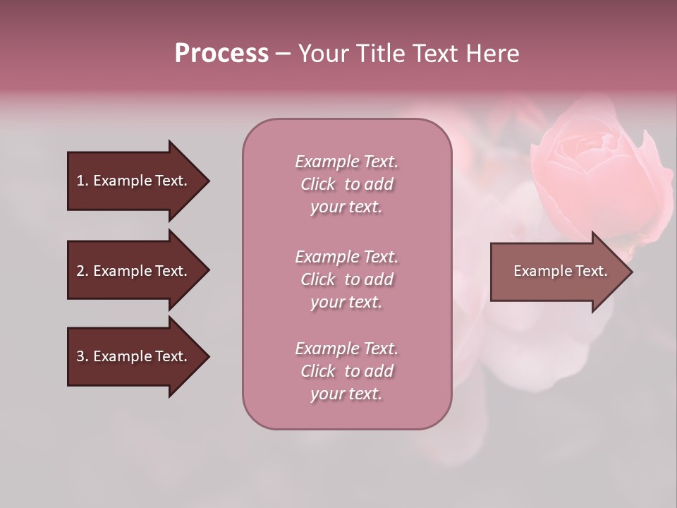 Valentine Purple Wedding PowerPoint Template