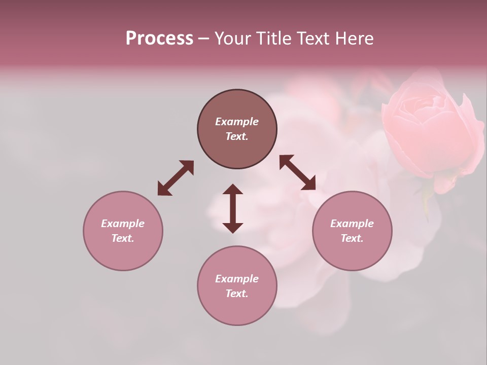Valentine Purple Wedding PowerPoint Template