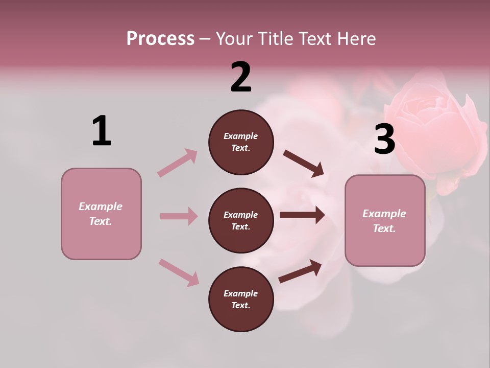 Valentine Purple Wedding PowerPoint Template