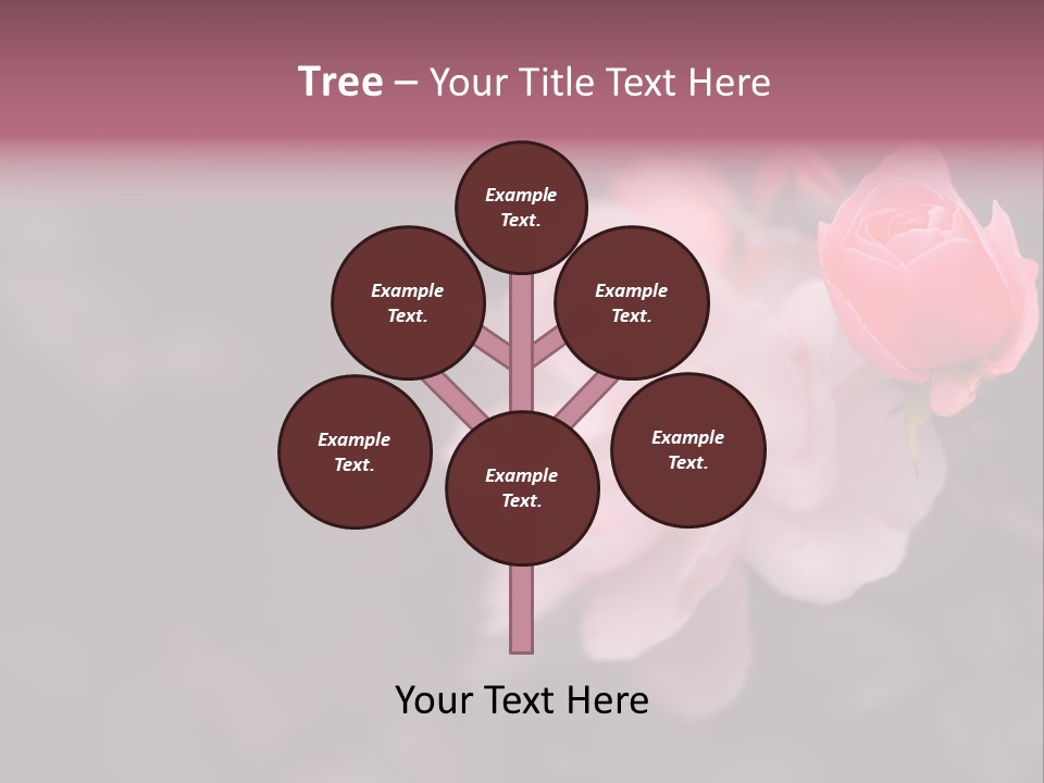 Valentine Purple Wedding PowerPoint Template