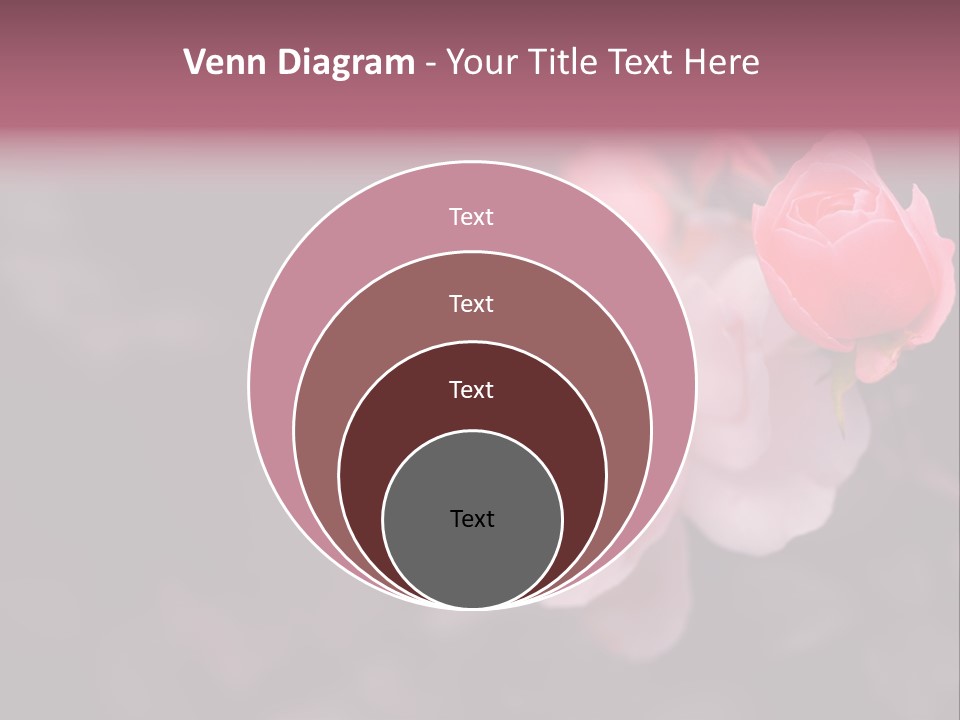 Valentine Purple Wedding PowerPoint Template