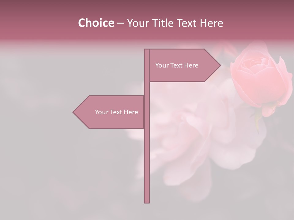 Valentine Purple Wedding PowerPoint Template