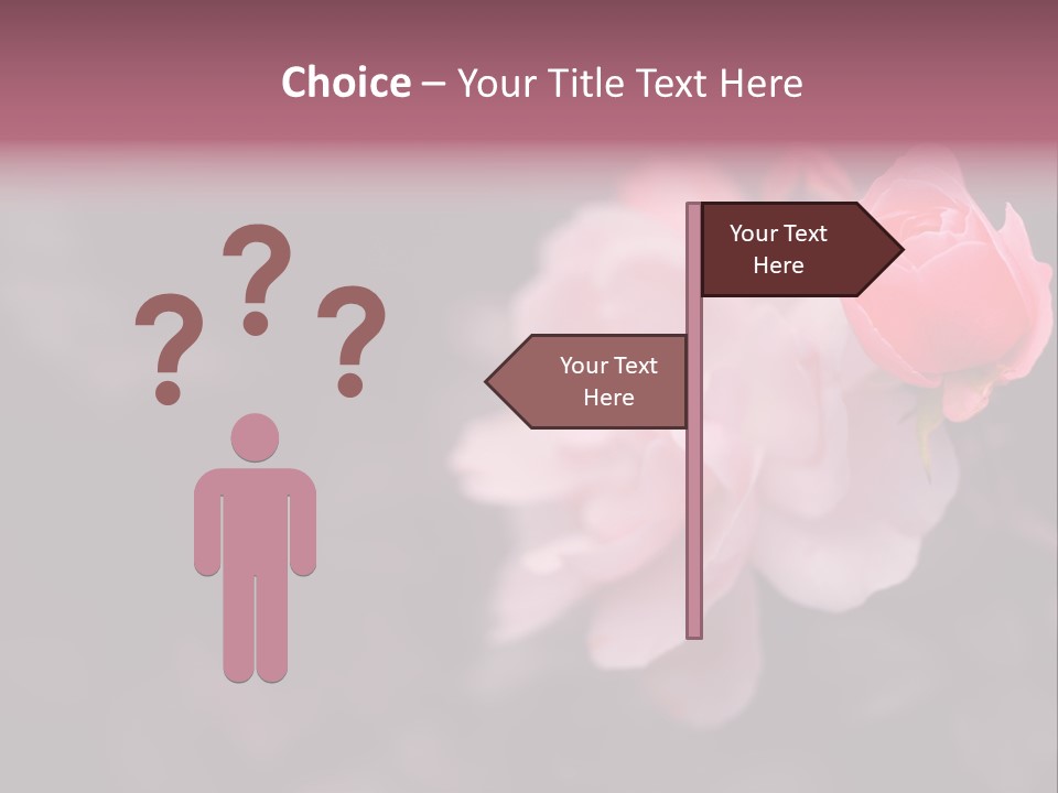 Valentine Purple Wedding PowerPoint Template