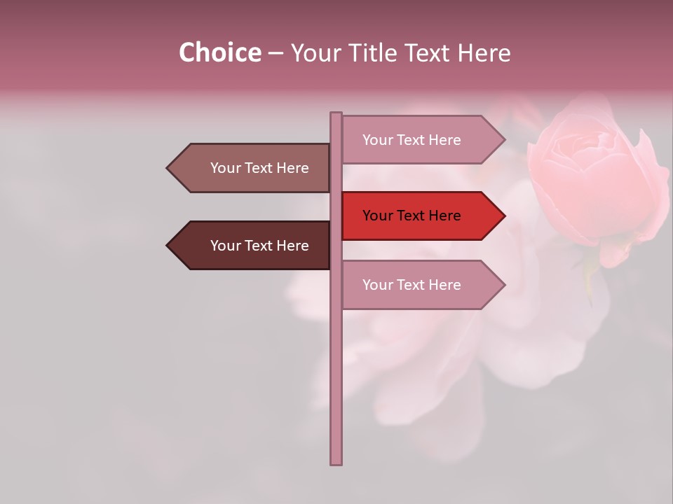 Valentine Purple Wedding PowerPoint Template