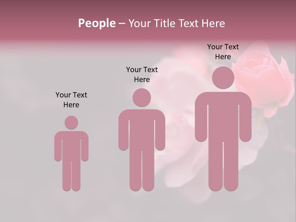 Valentine Purple Wedding PowerPoint Template