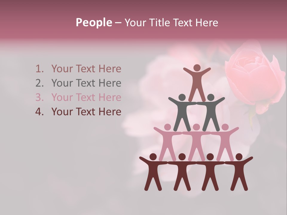 Valentine Purple Wedding PowerPoint Template