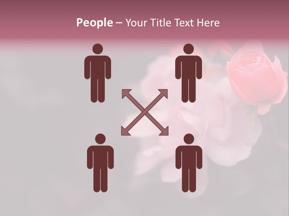 Valentine Purple Wedding PowerPoint Template