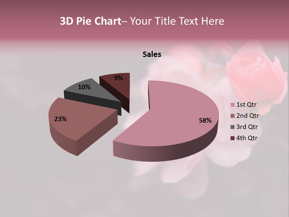 Valentine Purple Wedding PowerPoint Template