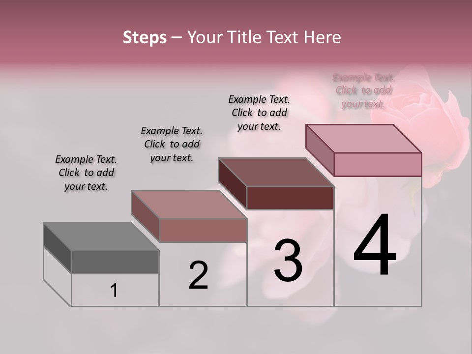 Valentine Purple Wedding PowerPoint Template