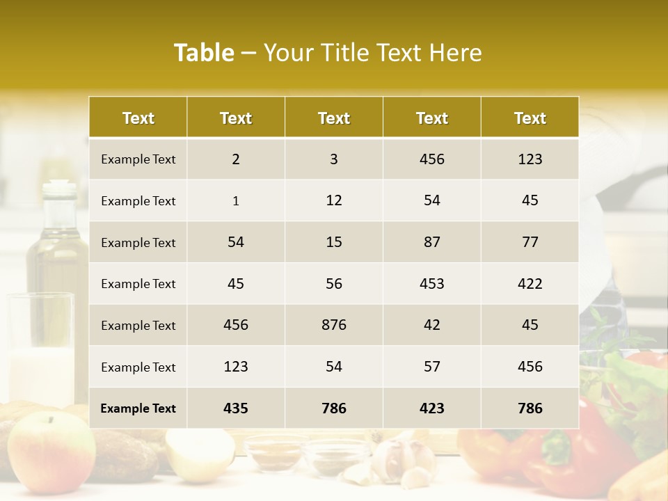 Profession Meal Family PowerPoint Template