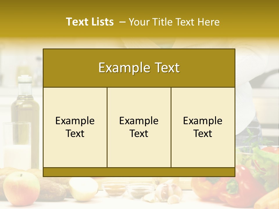 Profession Meal Family PowerPoint Template