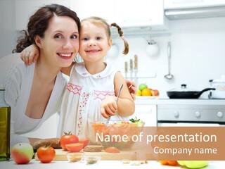 Mother Vegetables Maternity PowerPoint Template