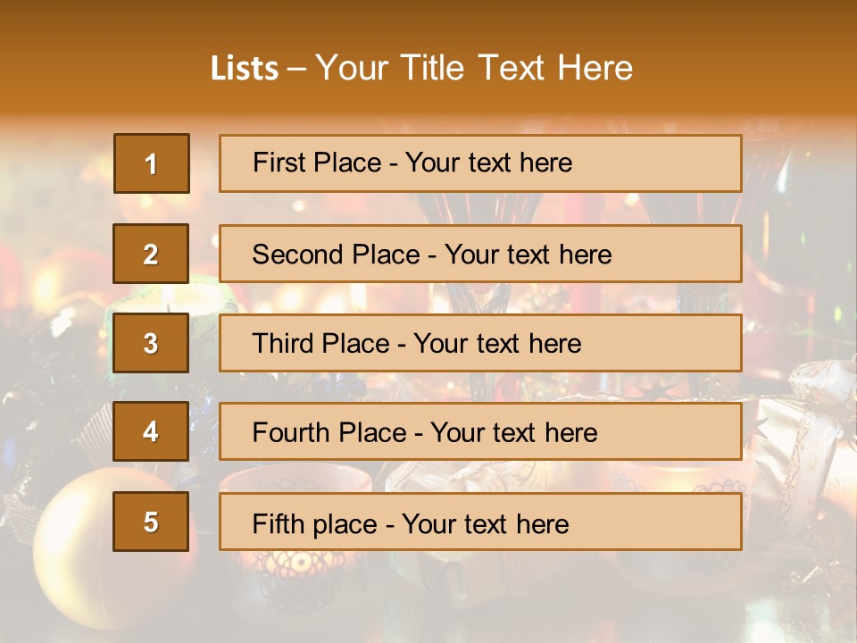 Beverage Decorative Festive PowerPoint Template