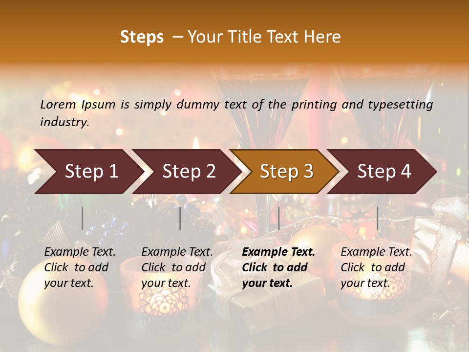 Beverage Decorative Festive PowerPoint Template