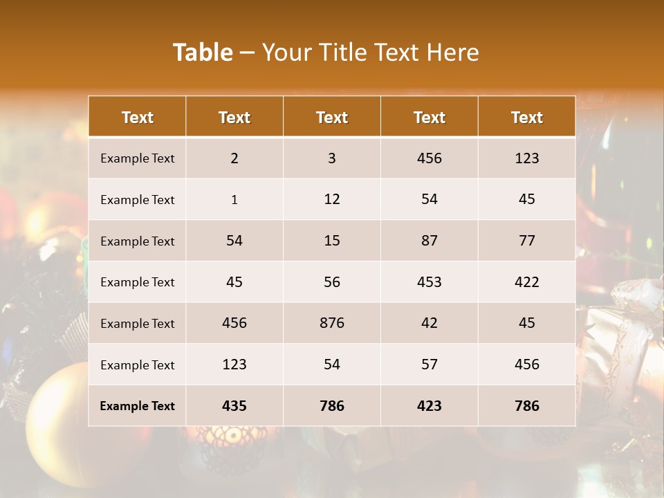 Beverage Decorative Festive PowerPoint Template