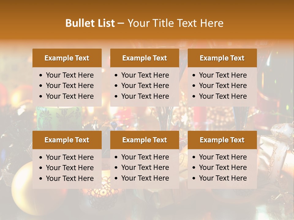 Beverage Decorative Festive PowerPoint Template