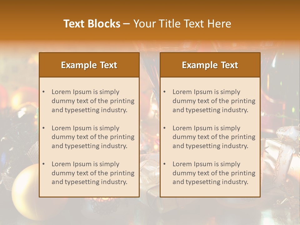 Beverage Decorative Festive PowerPoint Template