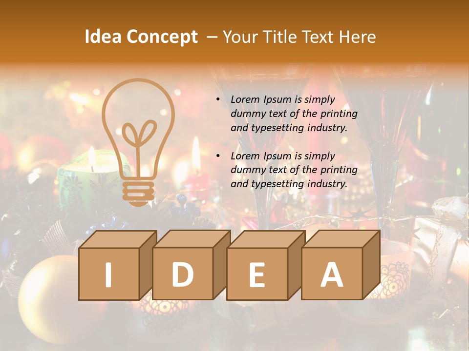 Beverage Decorative Festive PowerPoint Template