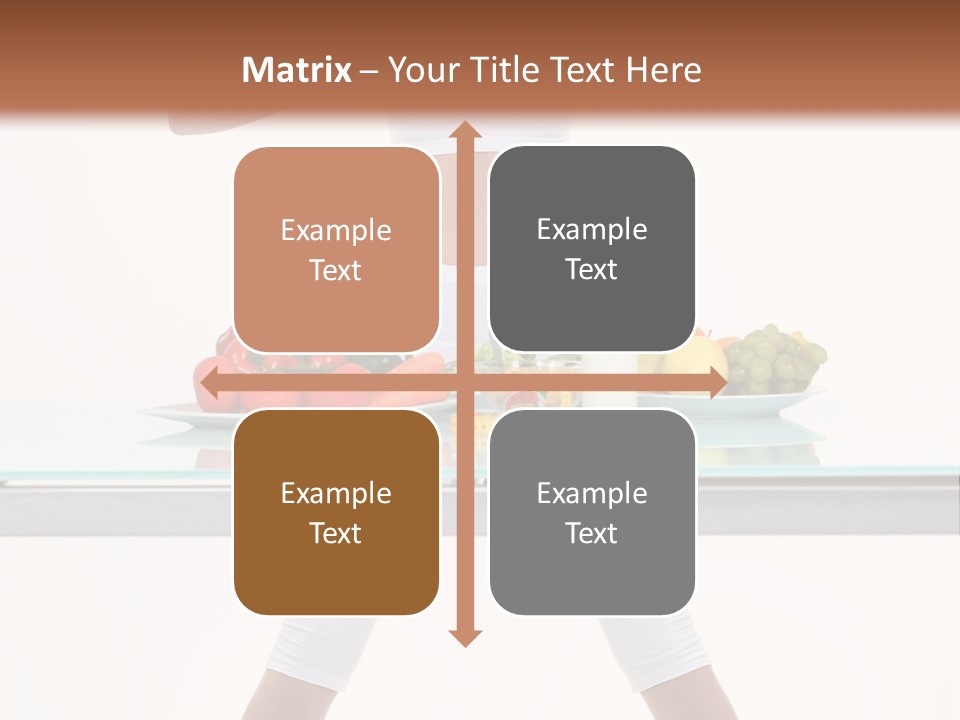 Brunette Human Isolated PowerPoint Template