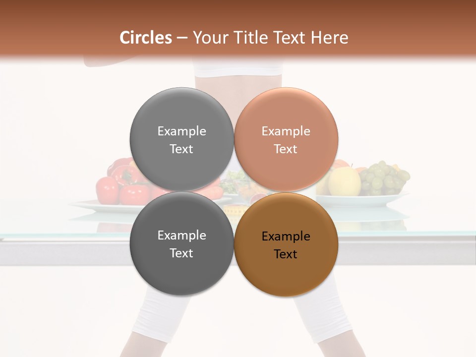 Brunette Human Isolated PowerPoint Template