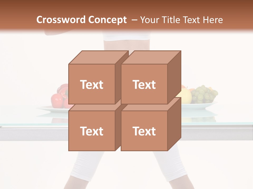 Brunette Human Isolated PowerPoint Template