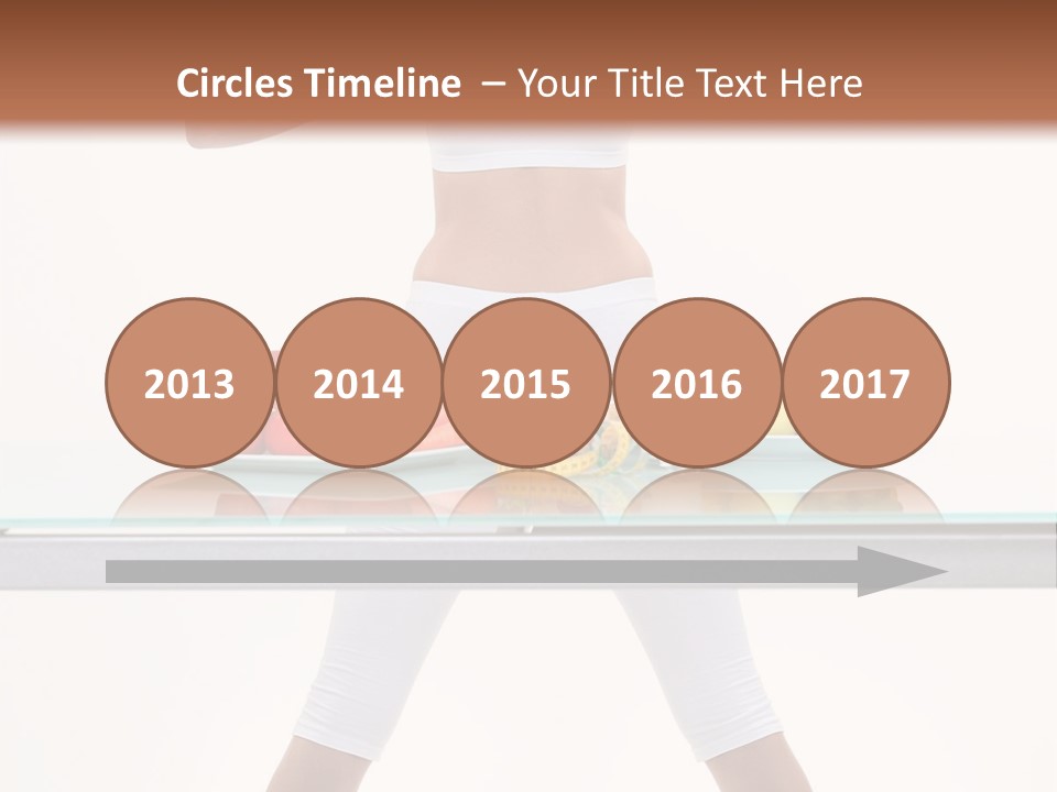 Brunette Human Isolated PowerPoint Template