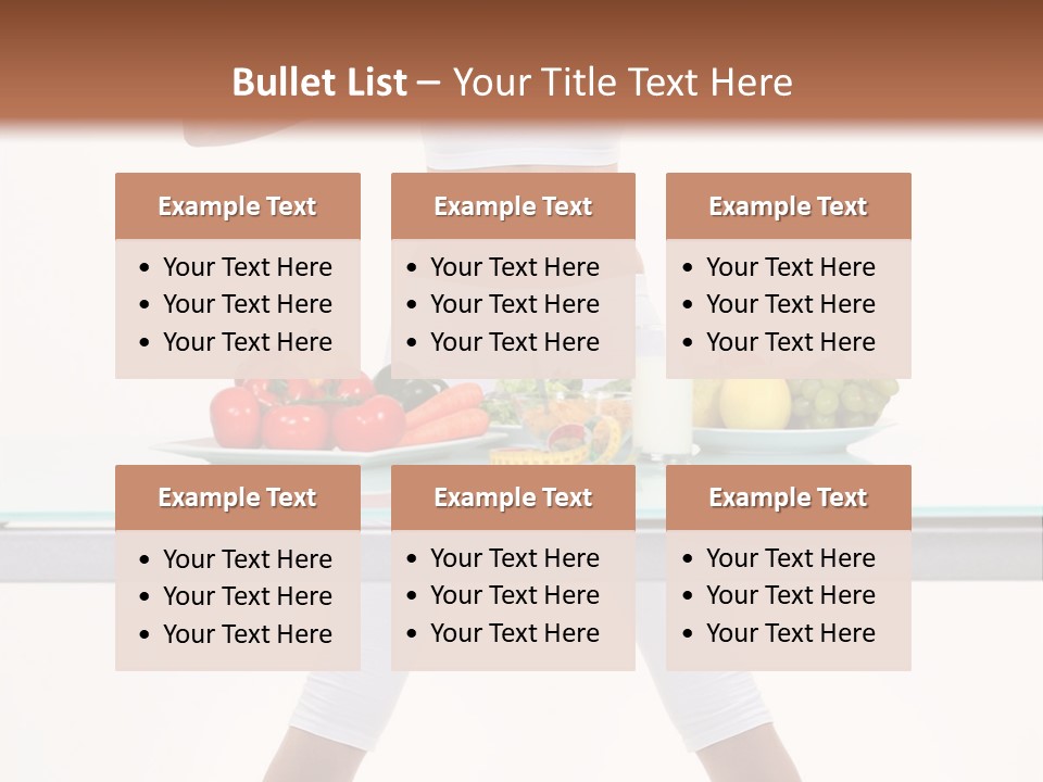 Brunette Human Isolated PowerPoint Template