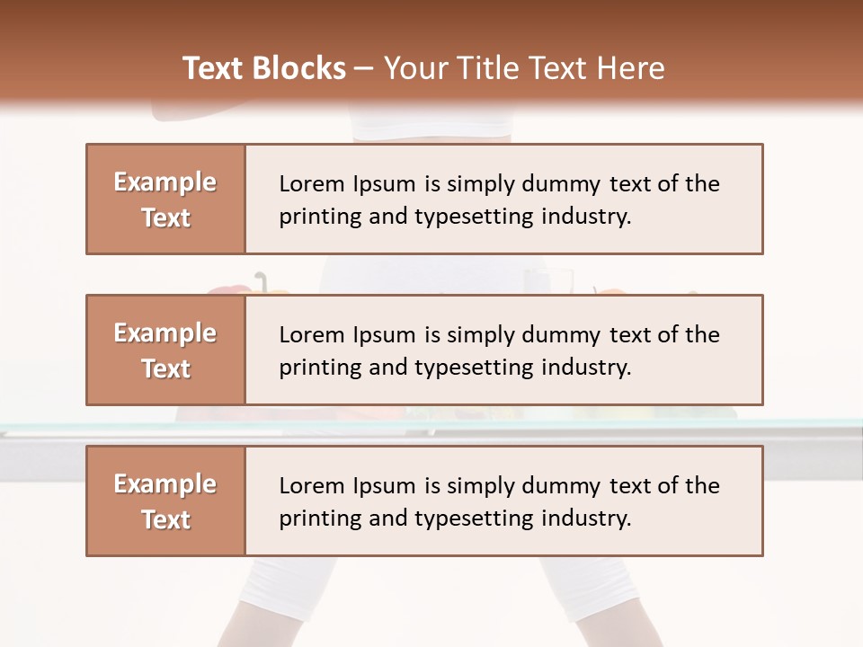 Brunette Human Isolated PowerPoint Template