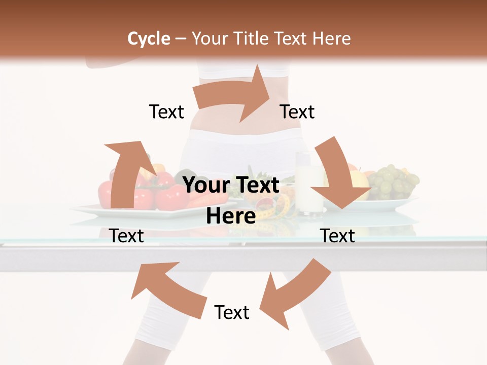 Brunette Human Isolated PowerPoint Template