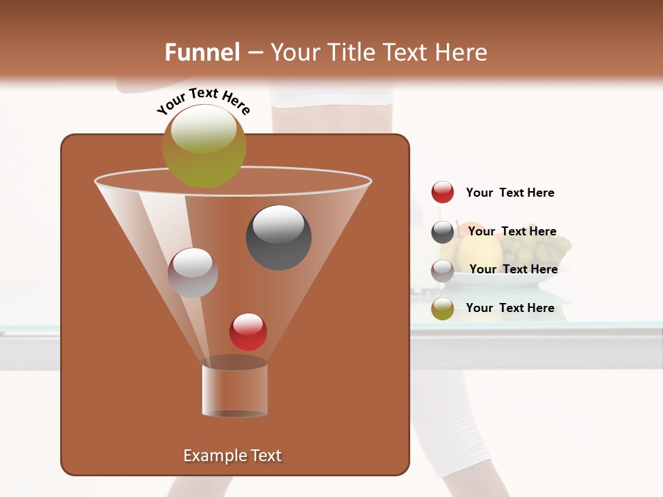 Brunette Human Isolated PowerPoint Template