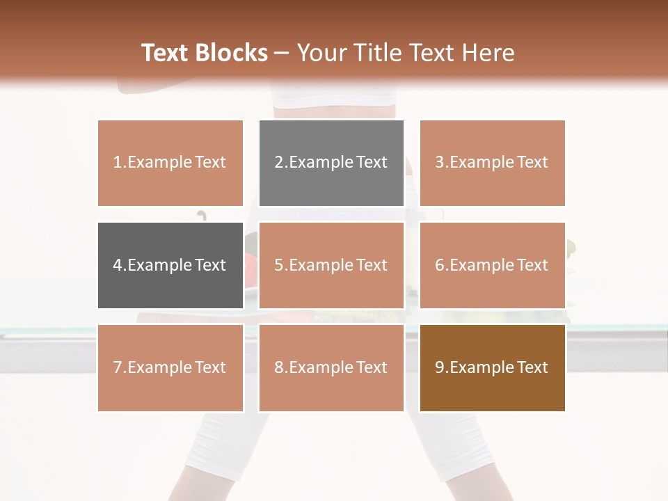 Brunette Human Isolated PowerPoint Template