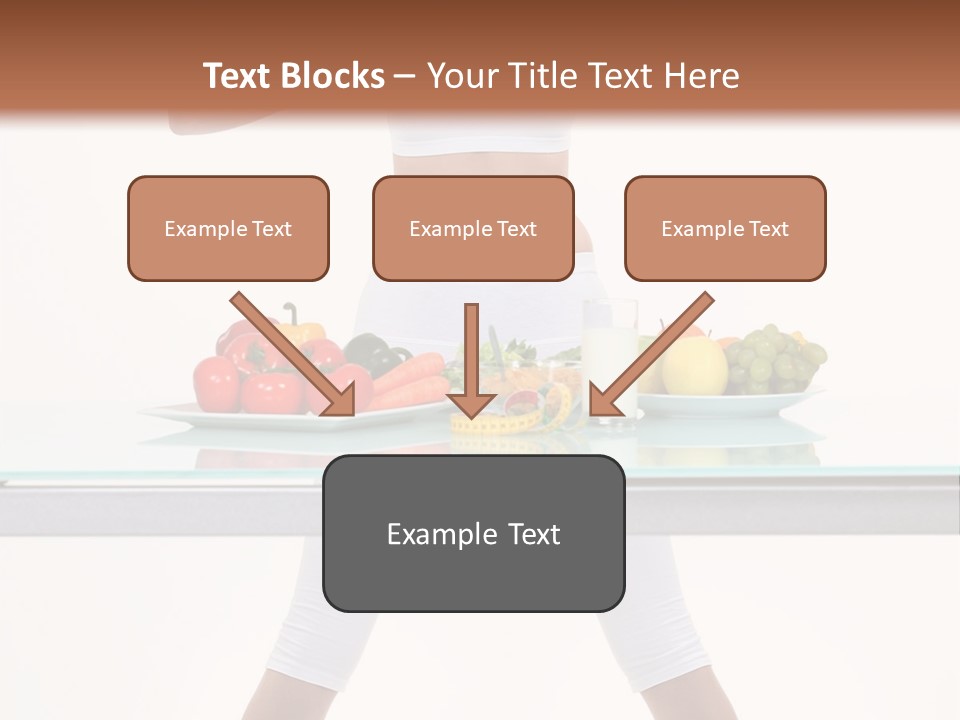 Brunette Human Isolated PowerPoint Template