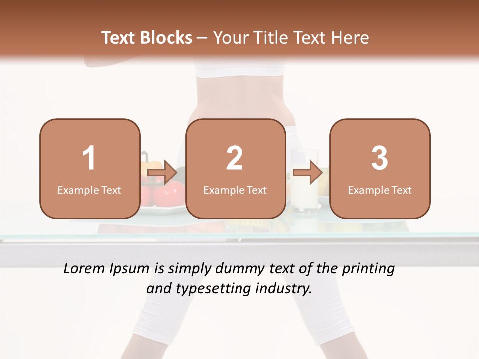 Brunette Human Isolated PowerPoint Template