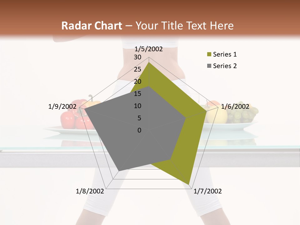 Brunette Human Isolated PowerPoint Template