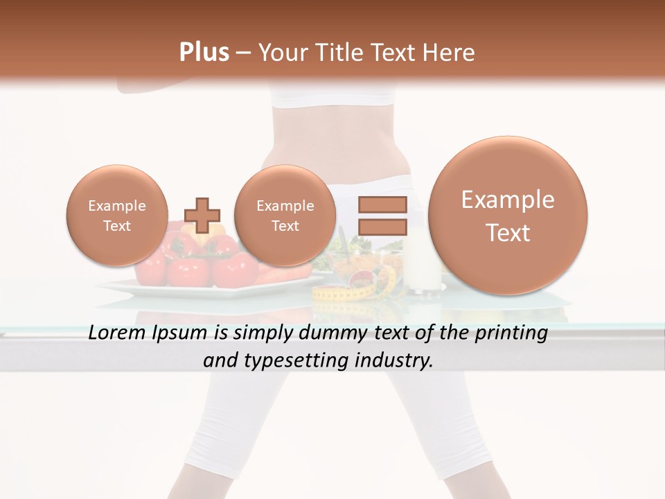 Brunette Human Isolated PowerPoint Template
