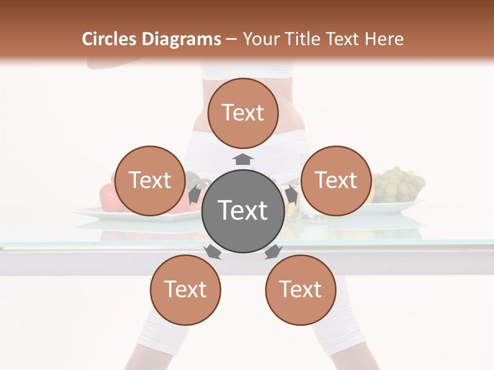 Brunette Human Isolated PowerPoint Template