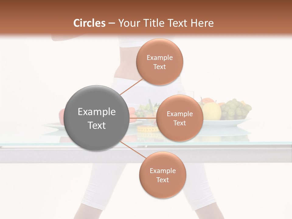 Brunette Human Isolated PowerPoint Template