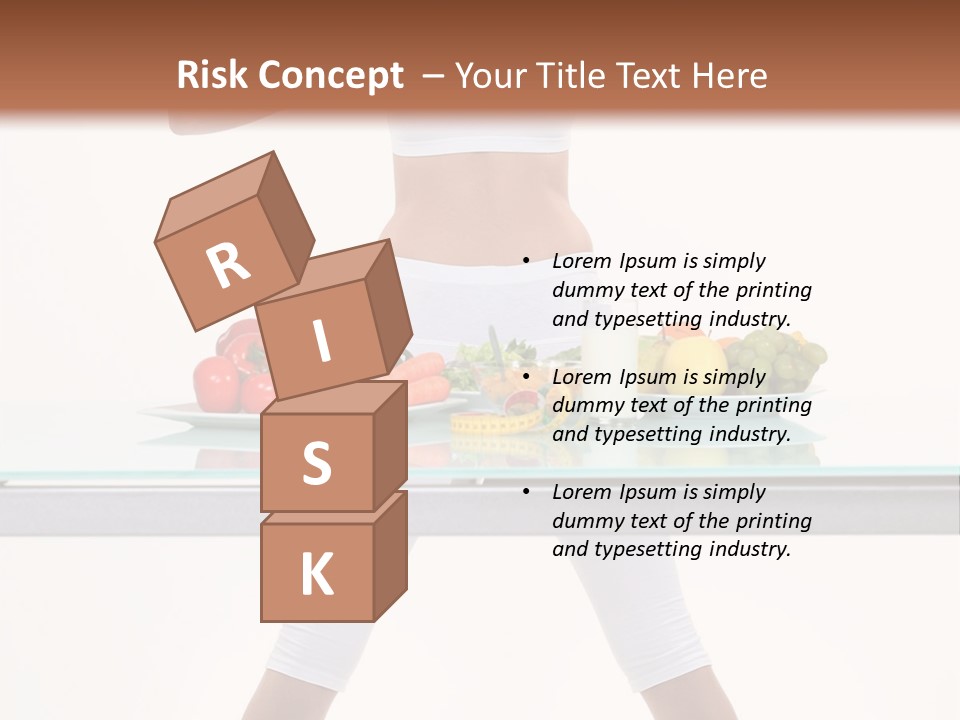 Brunette Human Isolated PowerPoint Template