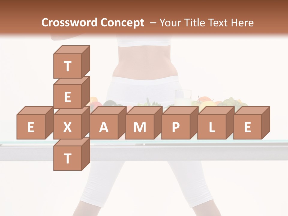 Brunette Human Isolated PowerPoint Template