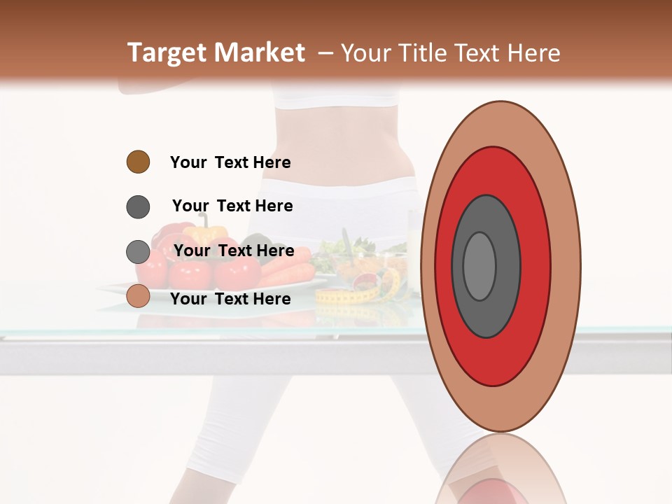 Brunette Human Isolated PowerPoint Template