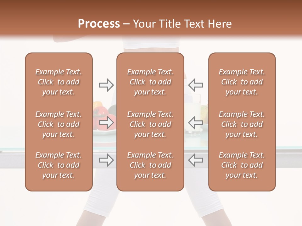 Brunette Human Isolated PowerPoint Template