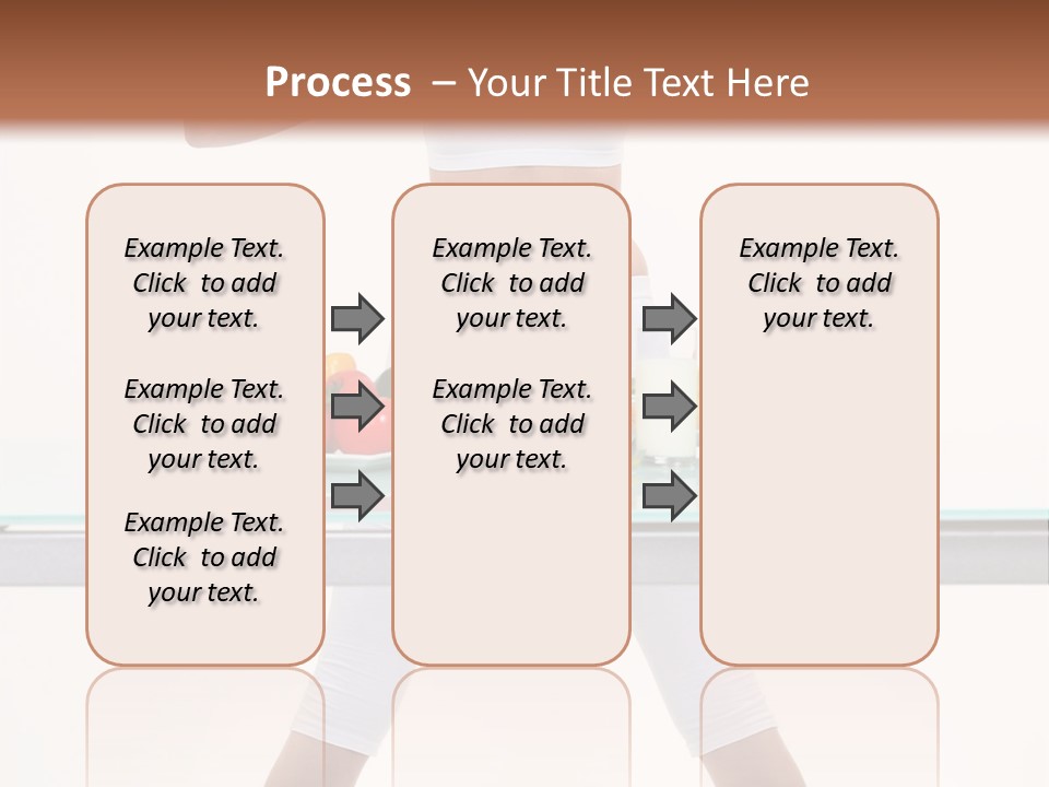Brunette Human Isolated PowerPoint Template