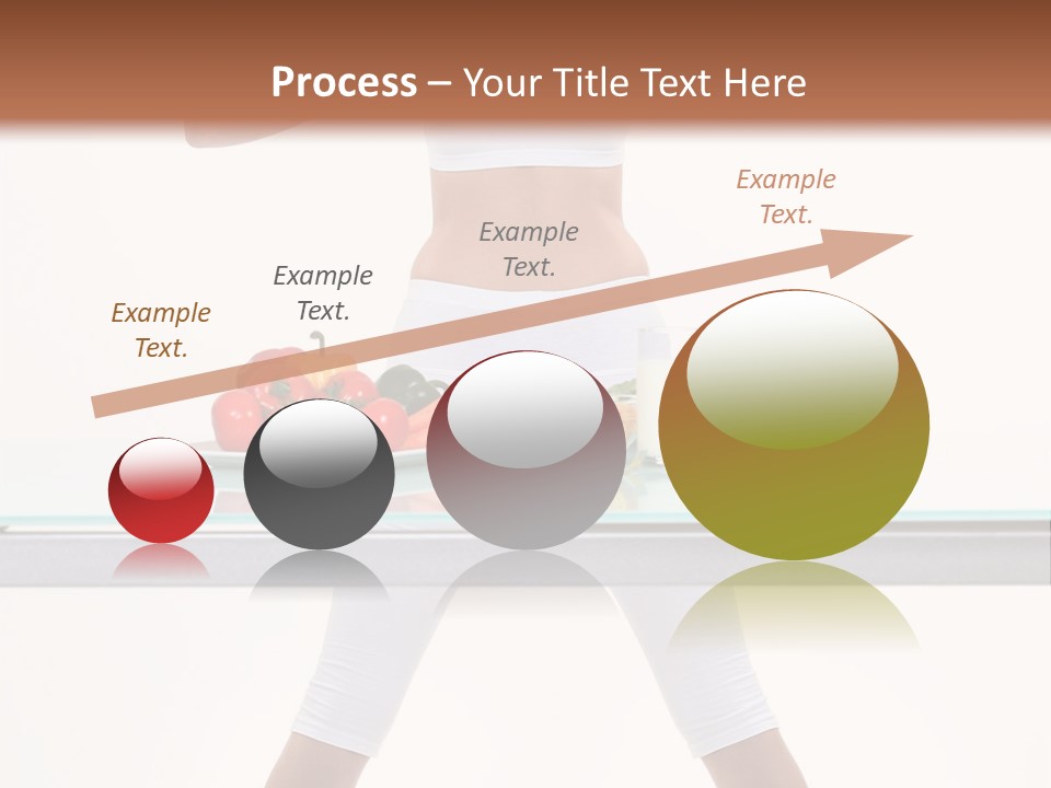 Brunette Human Isolated PowerPoint Template